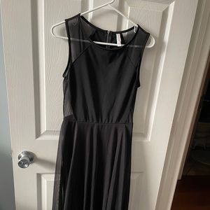 Black hi lo dress